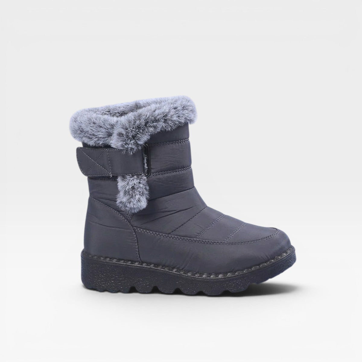 Botas de Invierno Acolchadas para Mujer – Botas de Nieve Impermeables con Forro de Piel Sintética