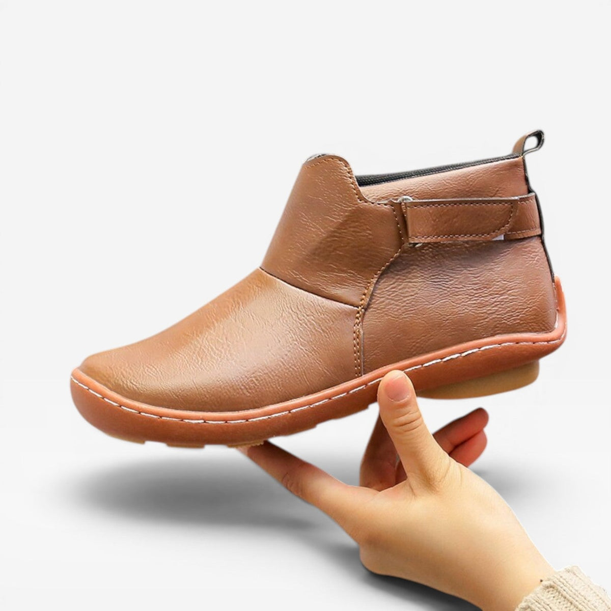 Botas de Cuero para Mujer – Botines de Otoño con Confort Acolchado
