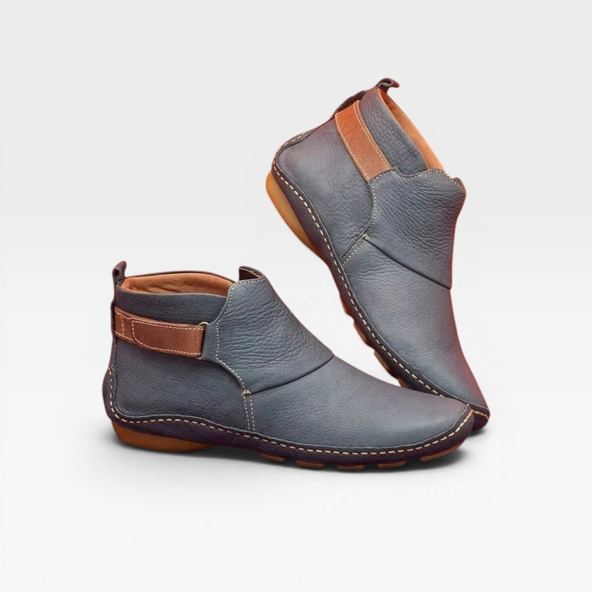 Botas de Cuero para Mujer – Botines de Otoño con Confort Acolchado
