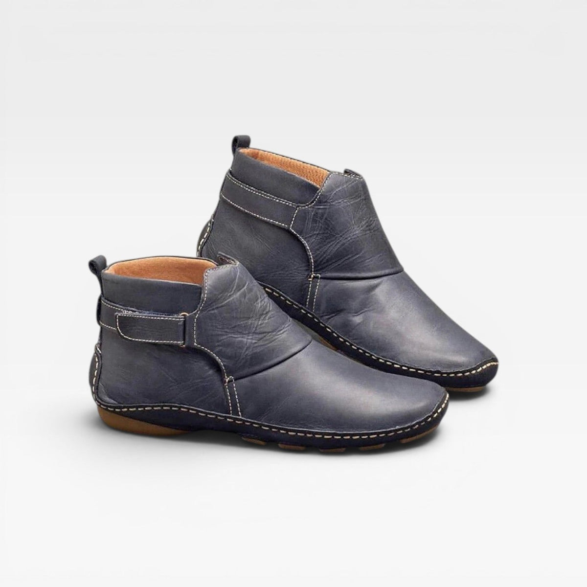 Botas de Cuero para Mujer – Botines de Otoño con Confort Acolchado