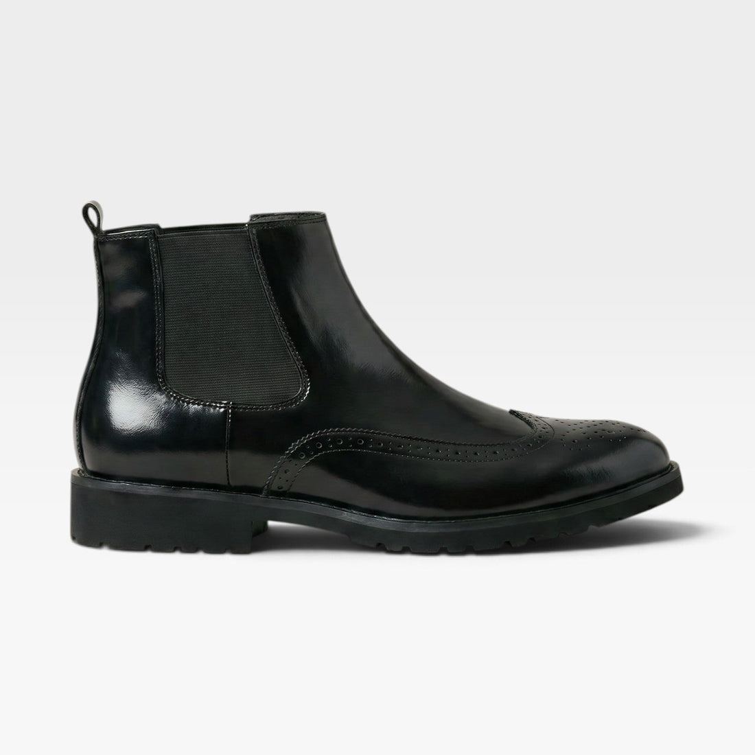 Botas Chelsea Brogue para Hombre – Botas Smart Casual con Punta de Ala