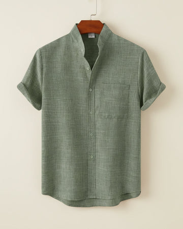 Camisa Mandarin Escape Refinado