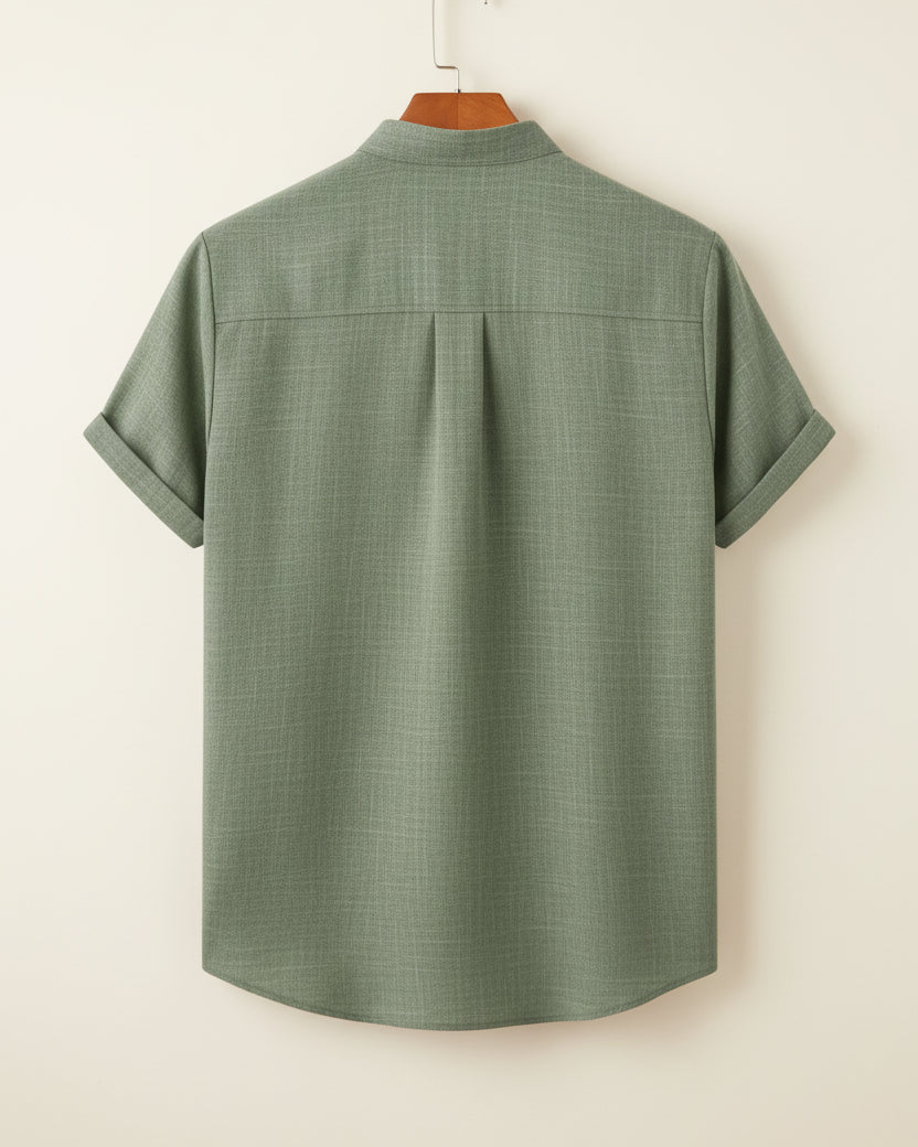 Camisa Mandarin Escape Refinado