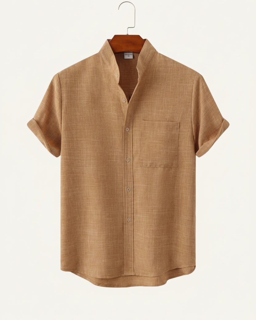 Camisa Mandarin Escape Refinado