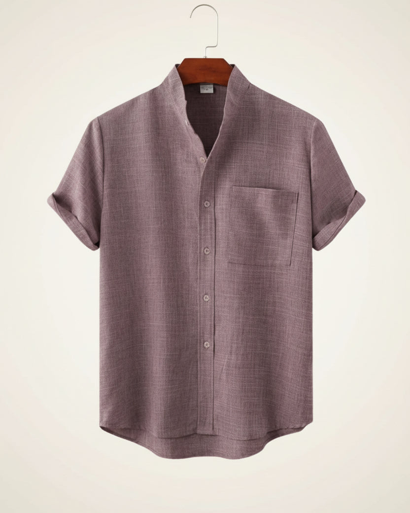 Camisa Mandarin Escape Refinado