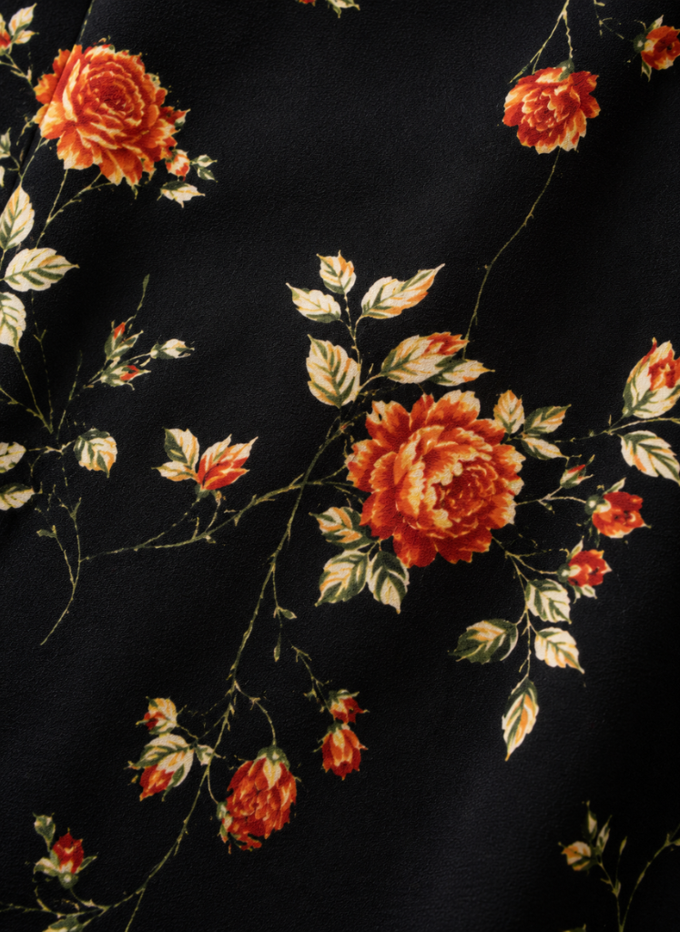 Vestido Midi Floral para Mujeres – Con Botones y Manga Corta | Areleon
