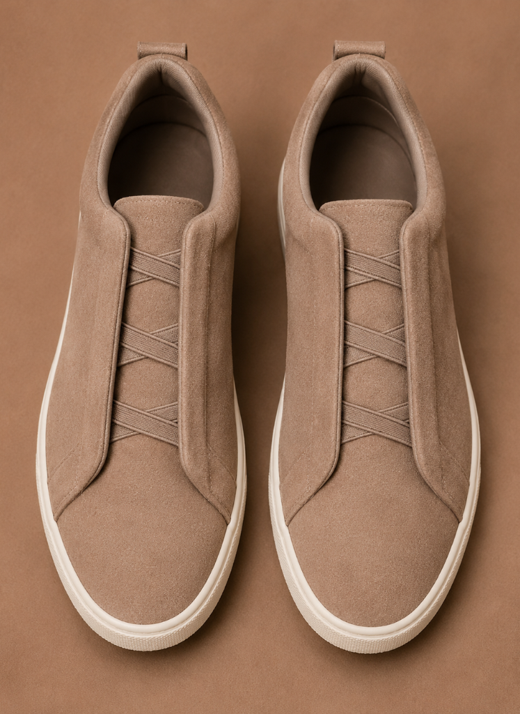 Zapatillas de Suede sin Cordones para Hombre – Zapatos Casual Slip-On | Areleon