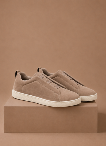 Zapatillas de Suede sin Cordones para Hombre – Zapatos Casual Slip-On | Areleon