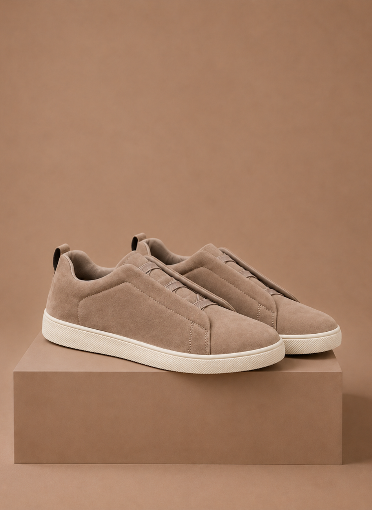 Zapatillas de Suede sin Cordones para Hombre – Zapatos Casual Slip-On | Areleon