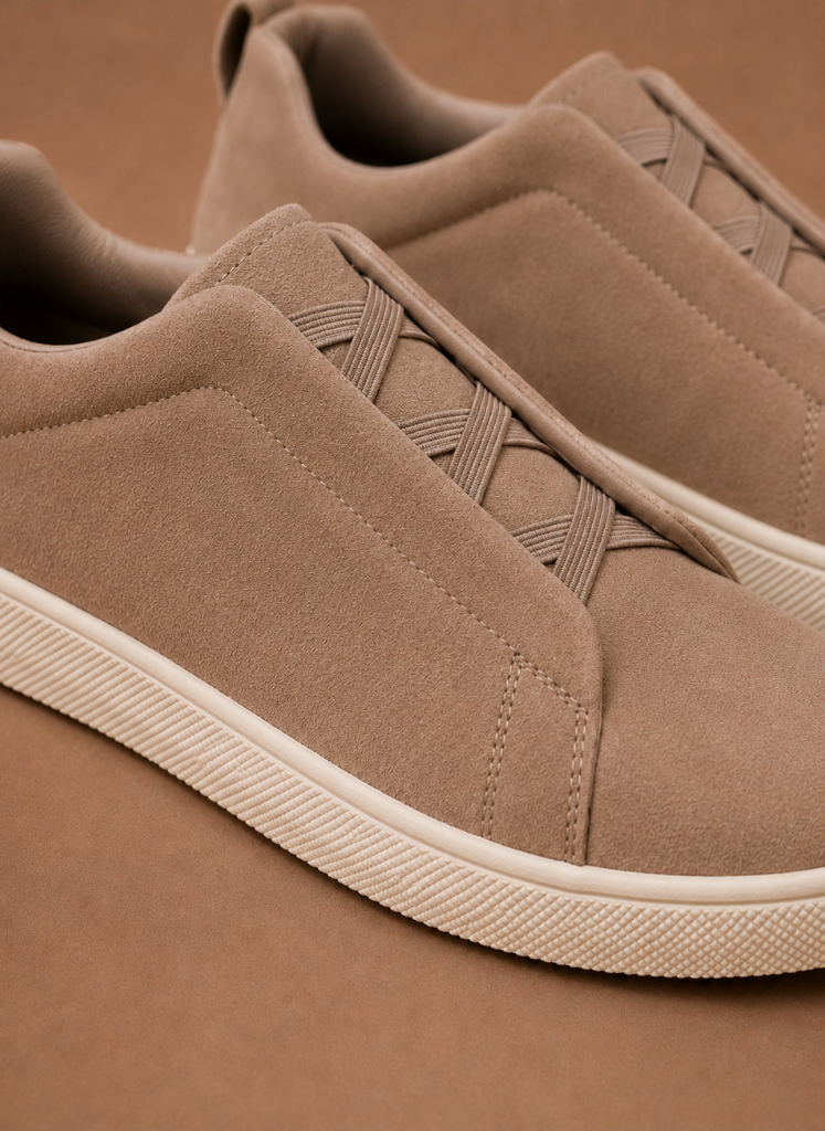Zapatillas de Suede sin Cordones para Hombre – Zapatos Casual Slip-On | Areleon
