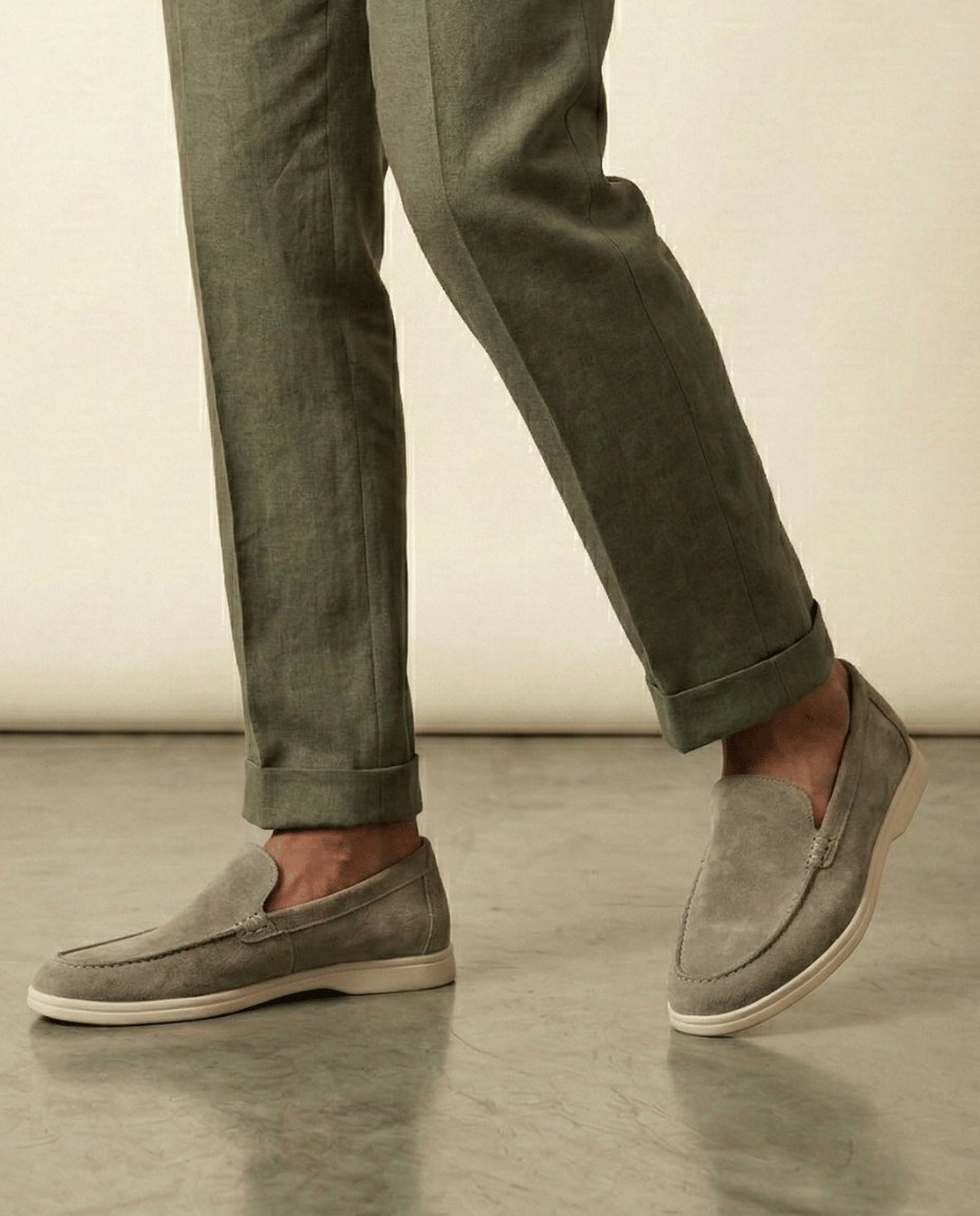 Mocasín de Ante Riviera Forma Clásica