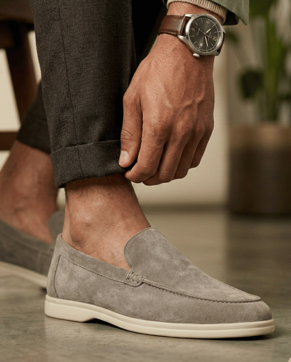 Mocasín de Ante Riviera Forma Clásica