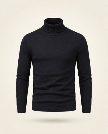 Suéter de Pullover Cuello Refinado