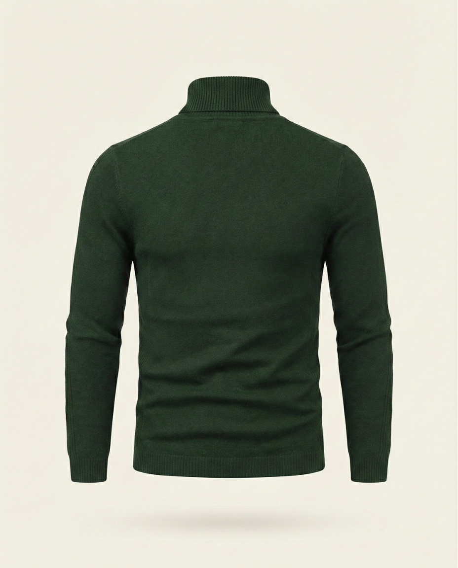 Suéter de Pullover Cuello Refinado