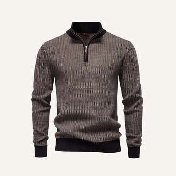 Suéter de Cuello Cuarto Heritage Weave