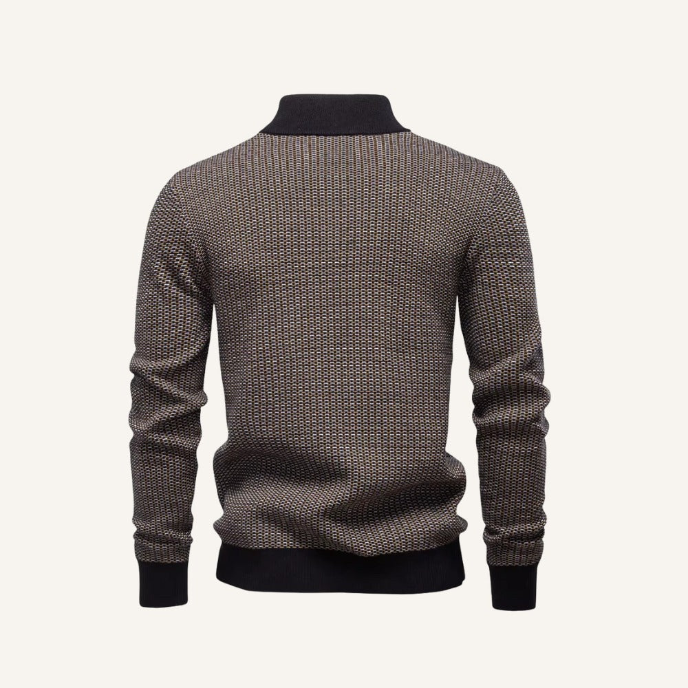 Suéter de Cuello Cuarto Heritage Weave