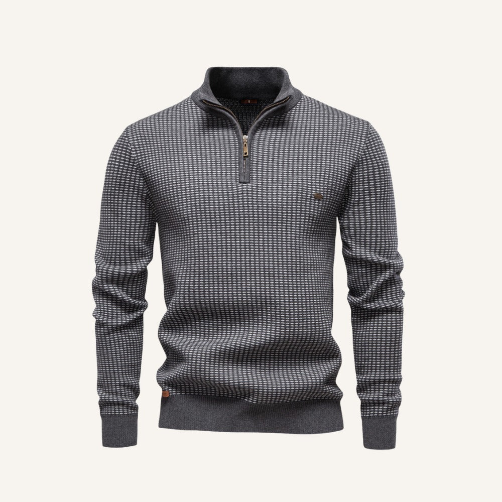Suéter de Cuello Cuarto Heritage Weave