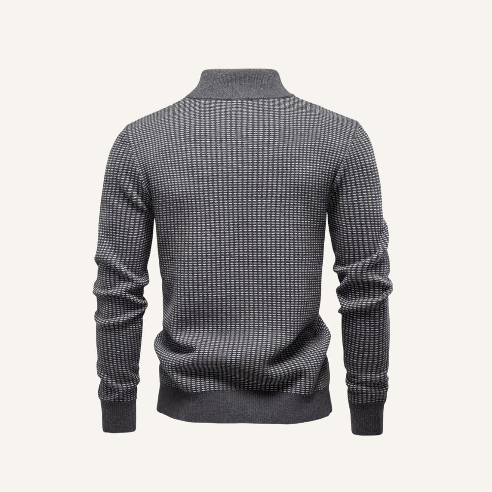 Suéter de Cuello Cuarto Heritage Weave