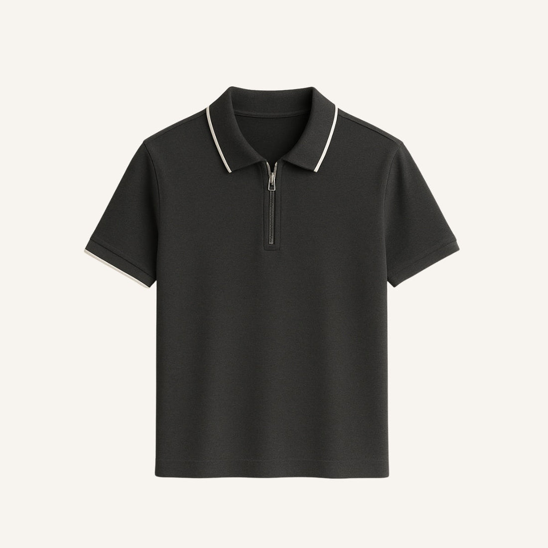 Camisa Polo con Cierre Signature