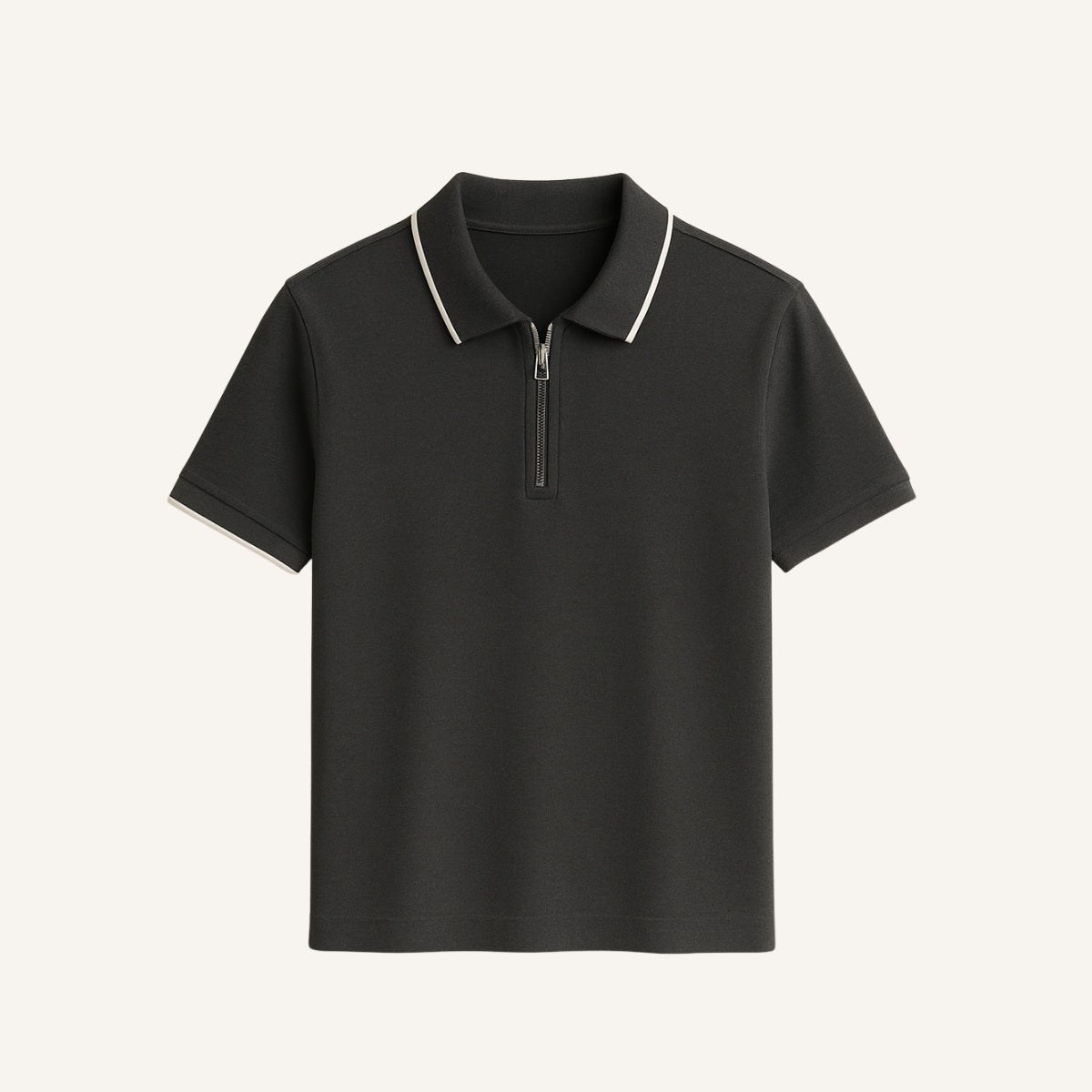 Camisa Polo con Cierre Signature