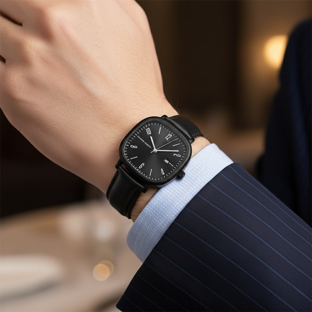 Reloj de Cuero Retro para Hombre - Contorno