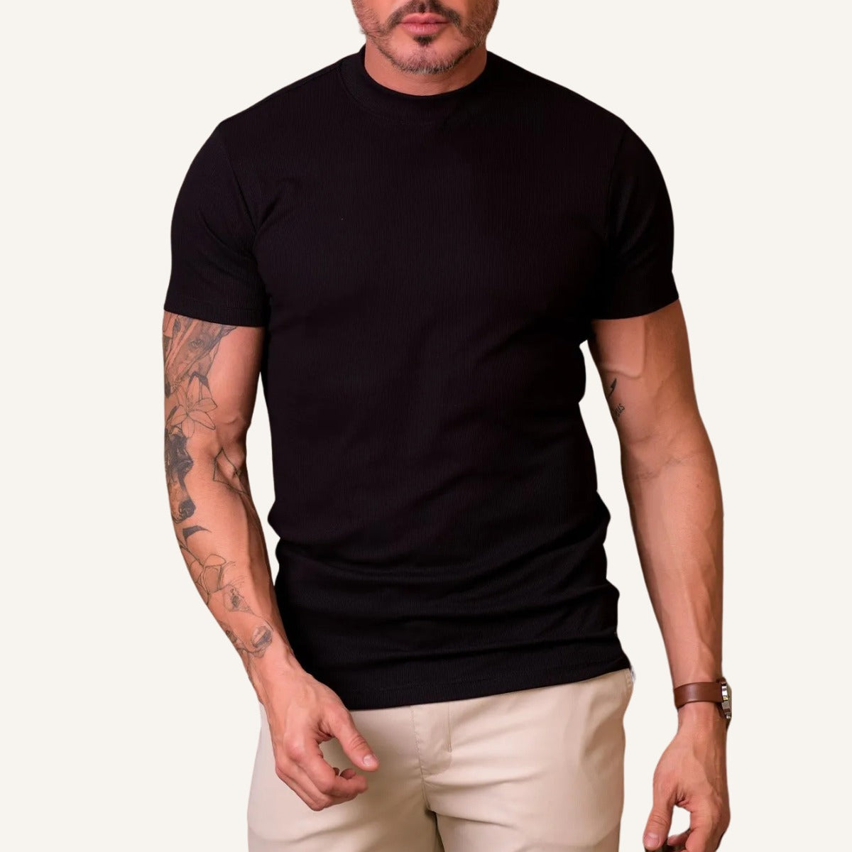 Camiseta de Punto Minimalista Línea Signature