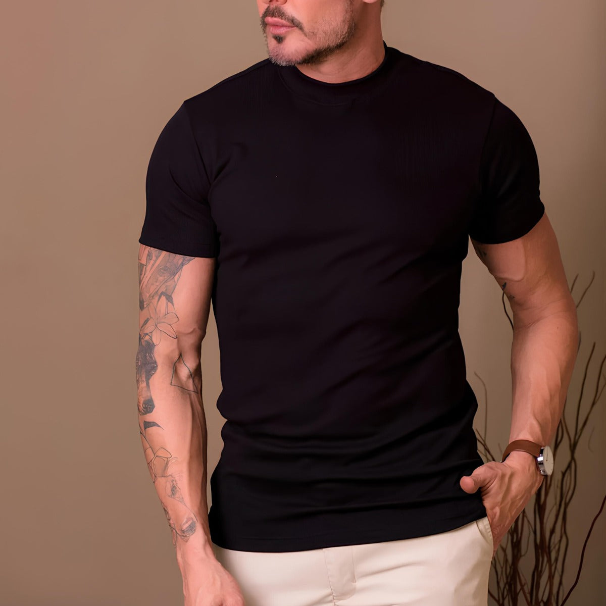 Camiseta de Punto Minimalista Línea Signature