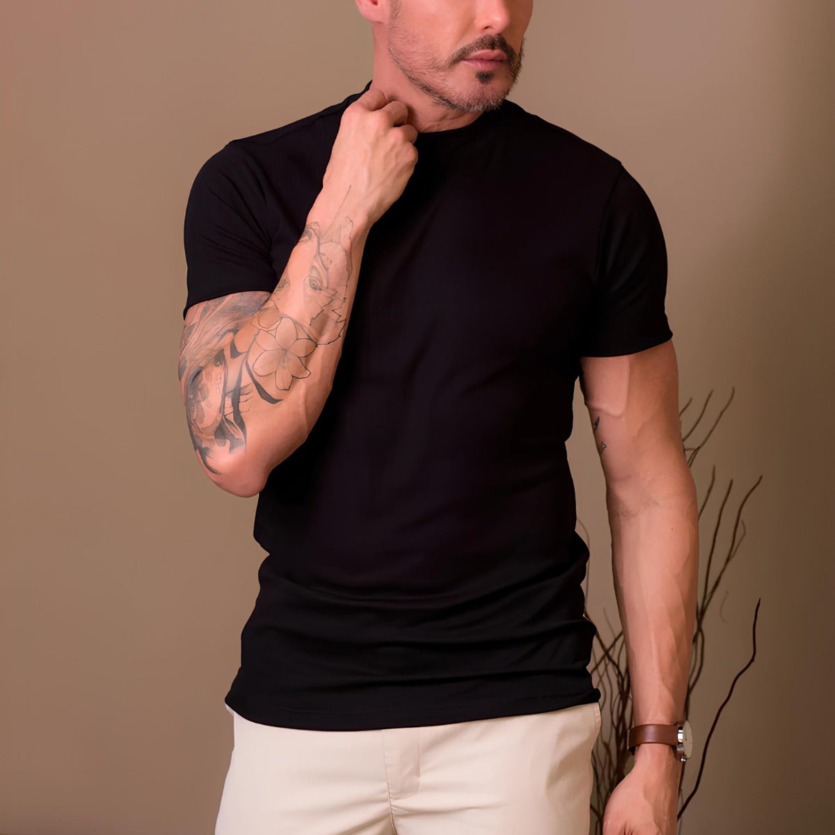 Camiseta de Punto Minimalista Línea Signature