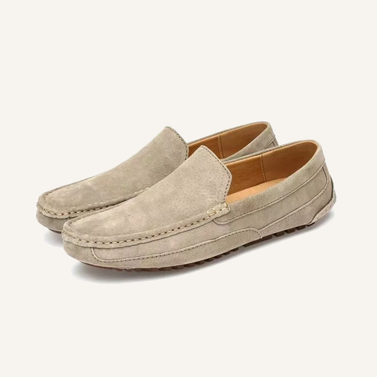 Mocasines de Ante Marfil