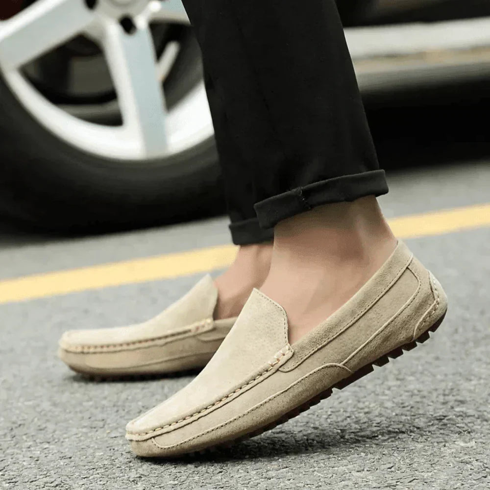 Mocasines de Ante Marfil