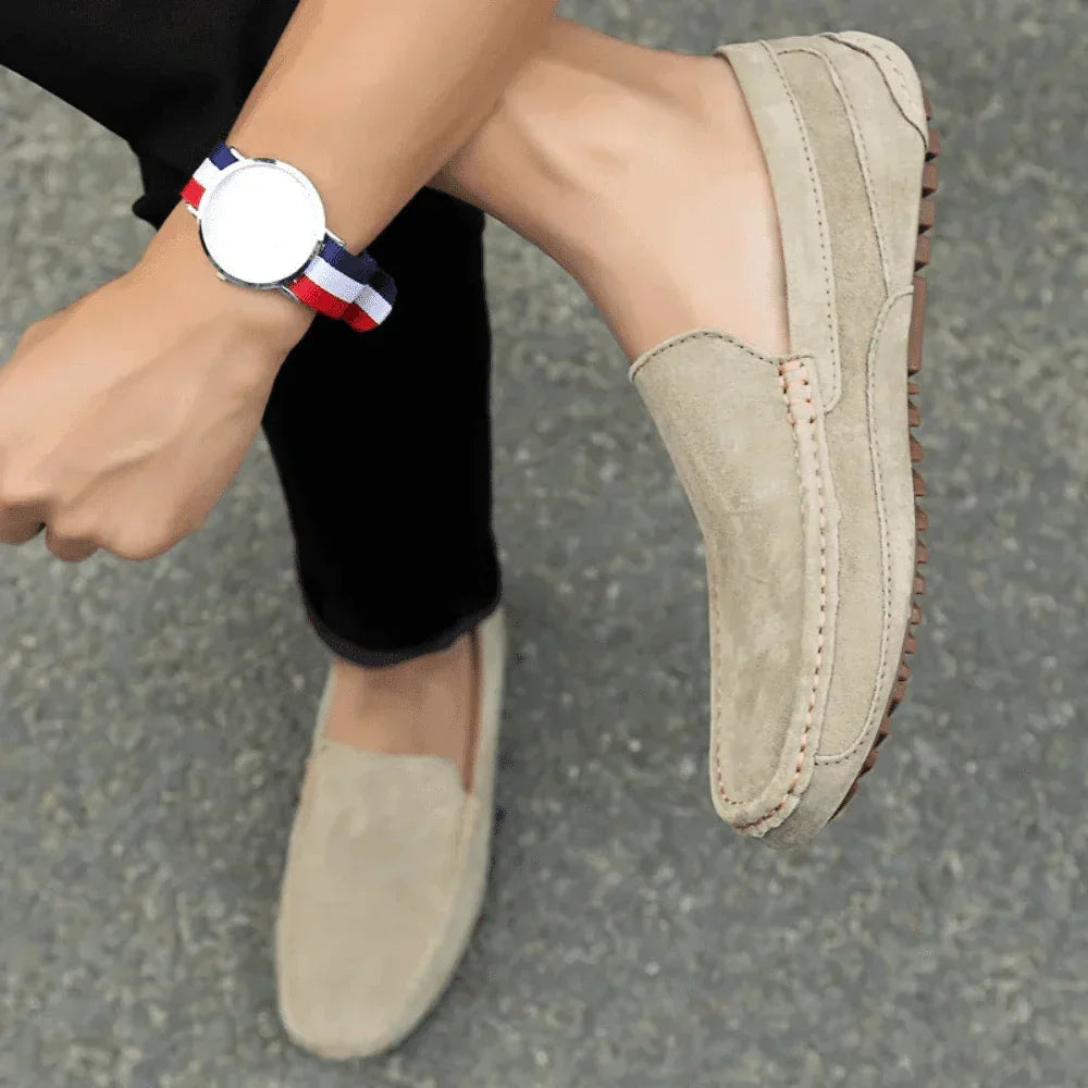 Mocasines de Ante Marfil