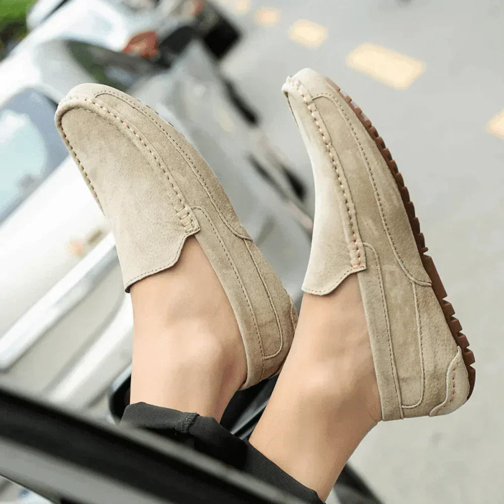 Mocasines de Ante Marfil