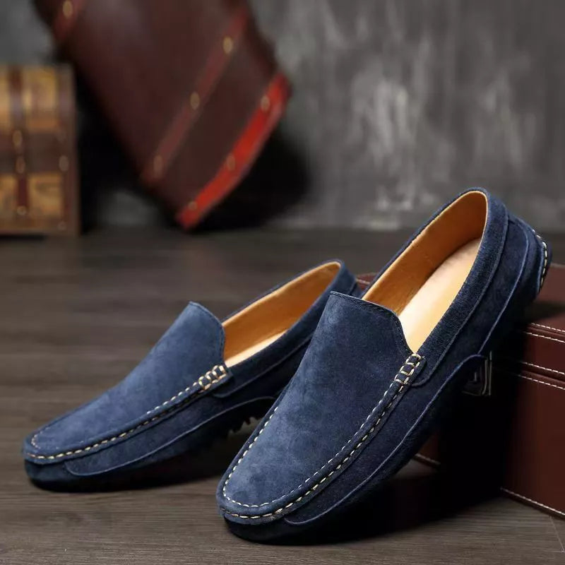 Mocasines de Ante Marfil