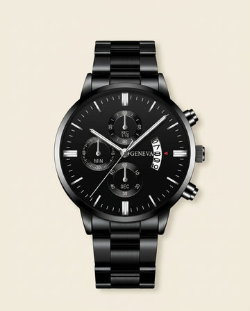 Reloj Cronógrafo Negro GV Signature
