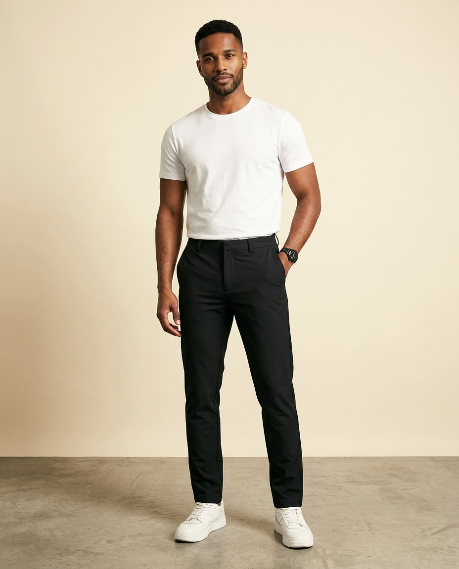 Pantalón de Vestir Slim Stretch Negro