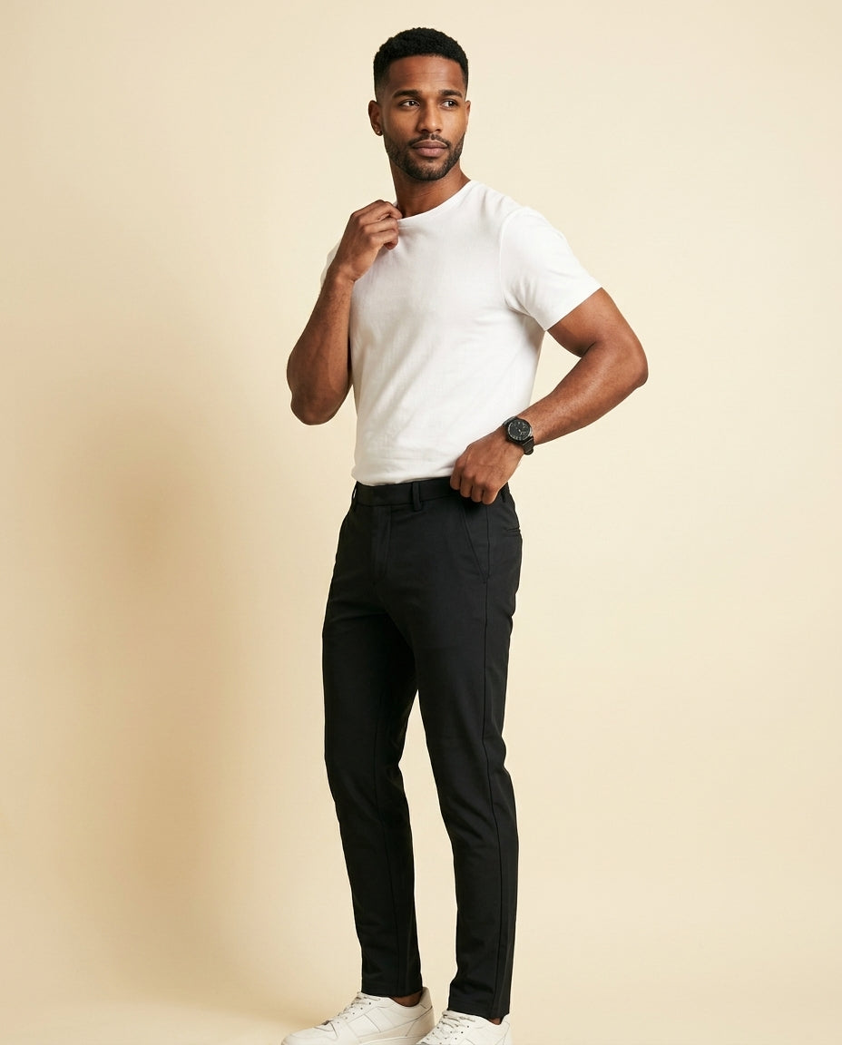 Pantalón de Vestir Slim Stretch Negro