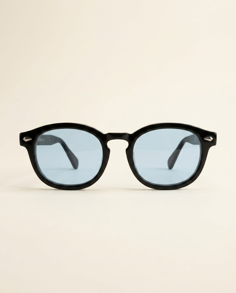 Gafas de Sol Redondas Retro Negro Azul