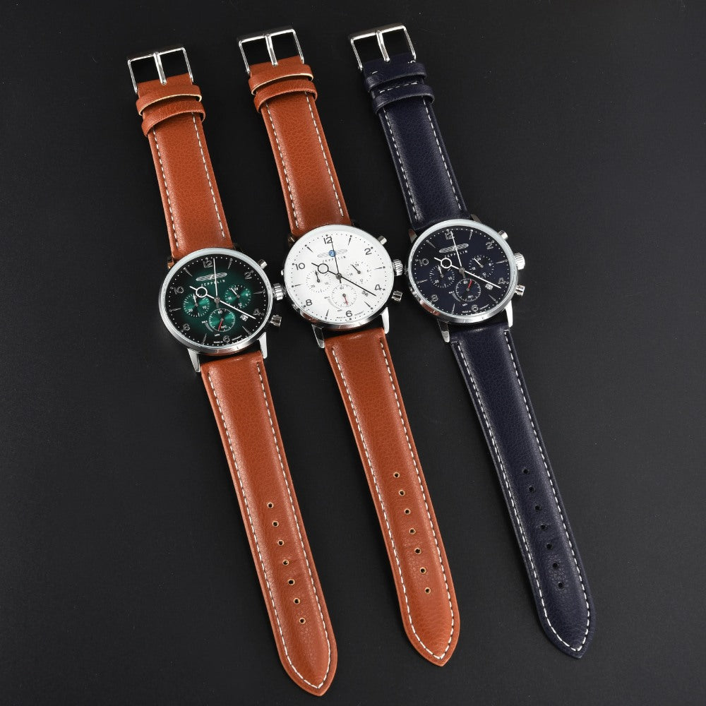 Reloj Cronógrafo Zeppelin 100 Años Verde