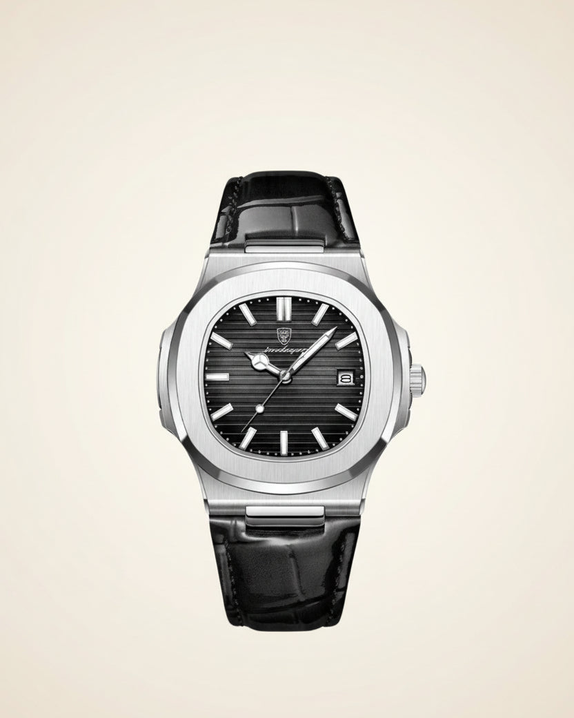 El Reloj de Cuero Negro