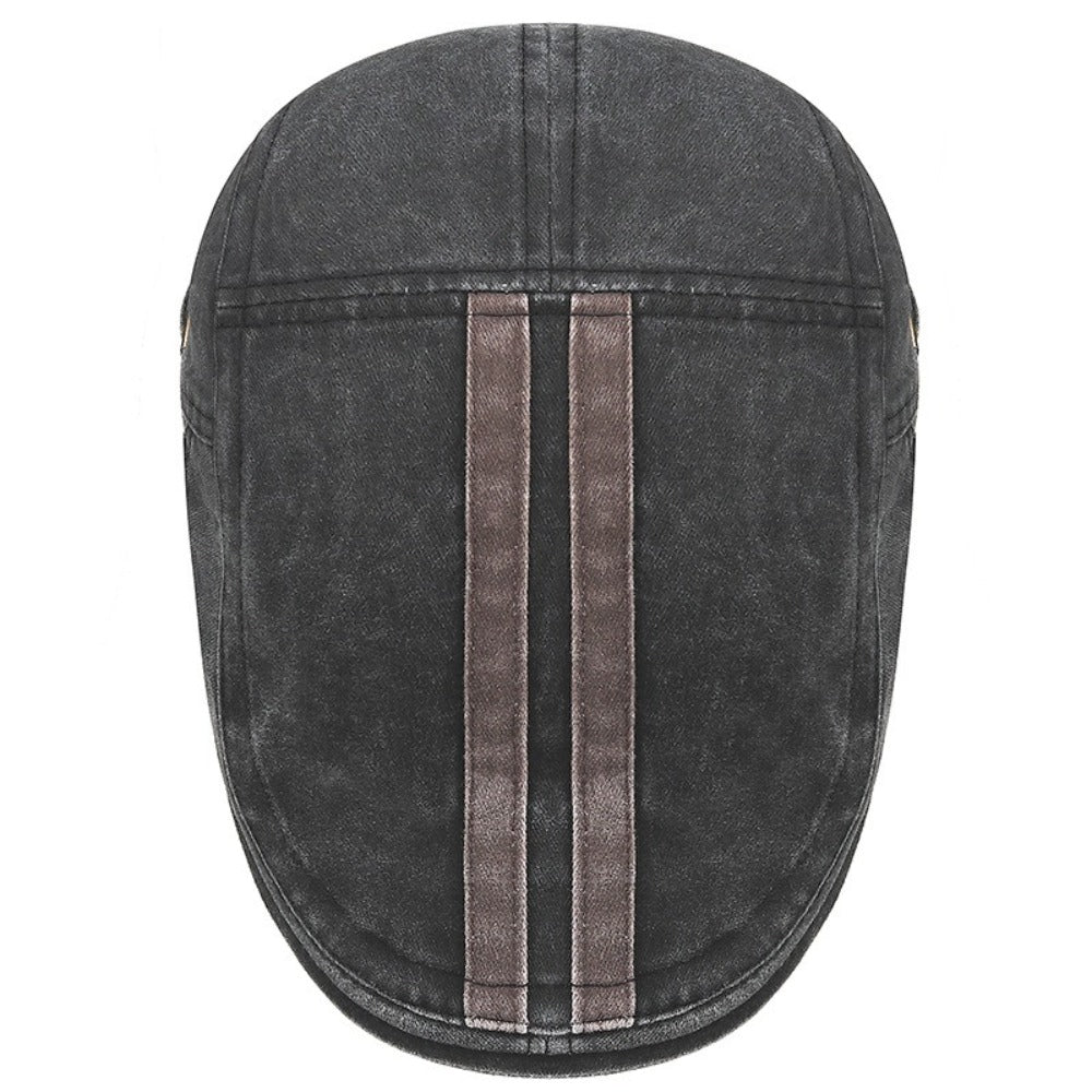 Gorra de Denim con Rayas