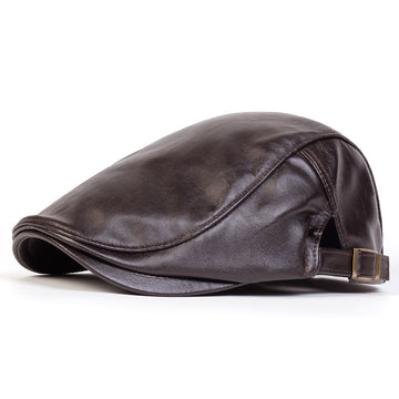 Gorra de Conductor de Cuero