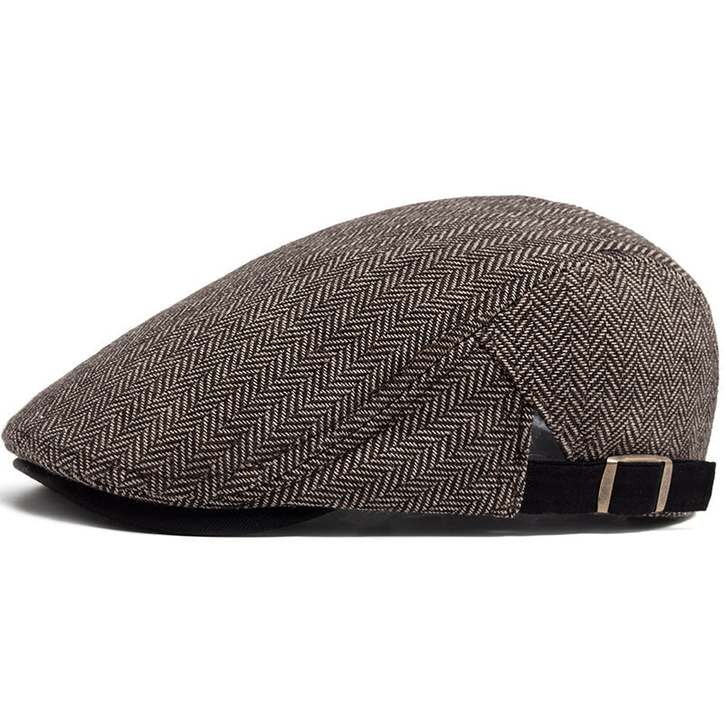 Gorra de Conductor de Lana en Espiga