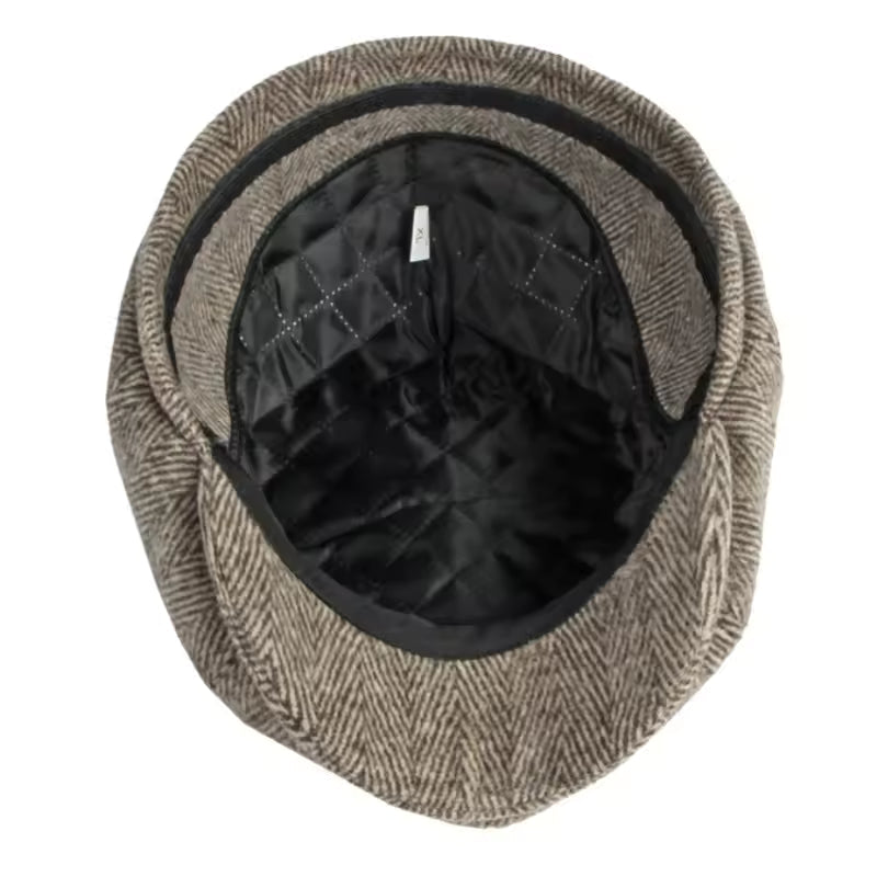 Gorro de Lana con Orejeras en Espiga