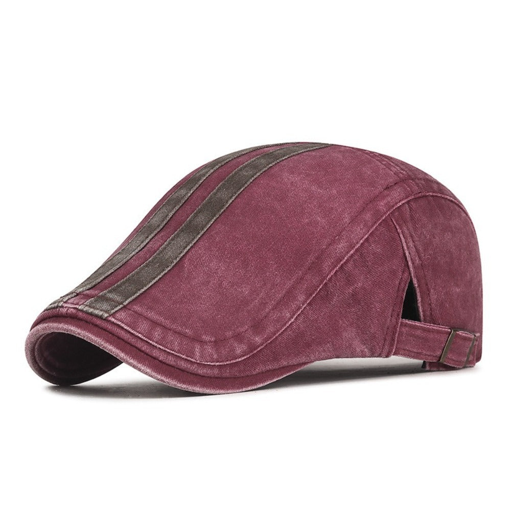 Gorra de Denim con Rayas