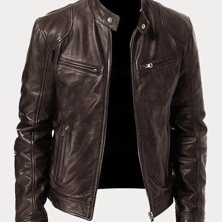 Chaqueta de Cuero Bergamo