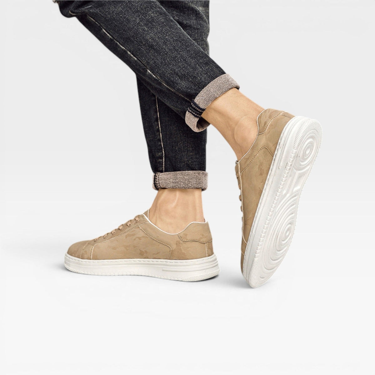 Zapatillas de Cuero para Hombre – Clásicas, con Cordones, Estilo Smart Casual para el Día a Día