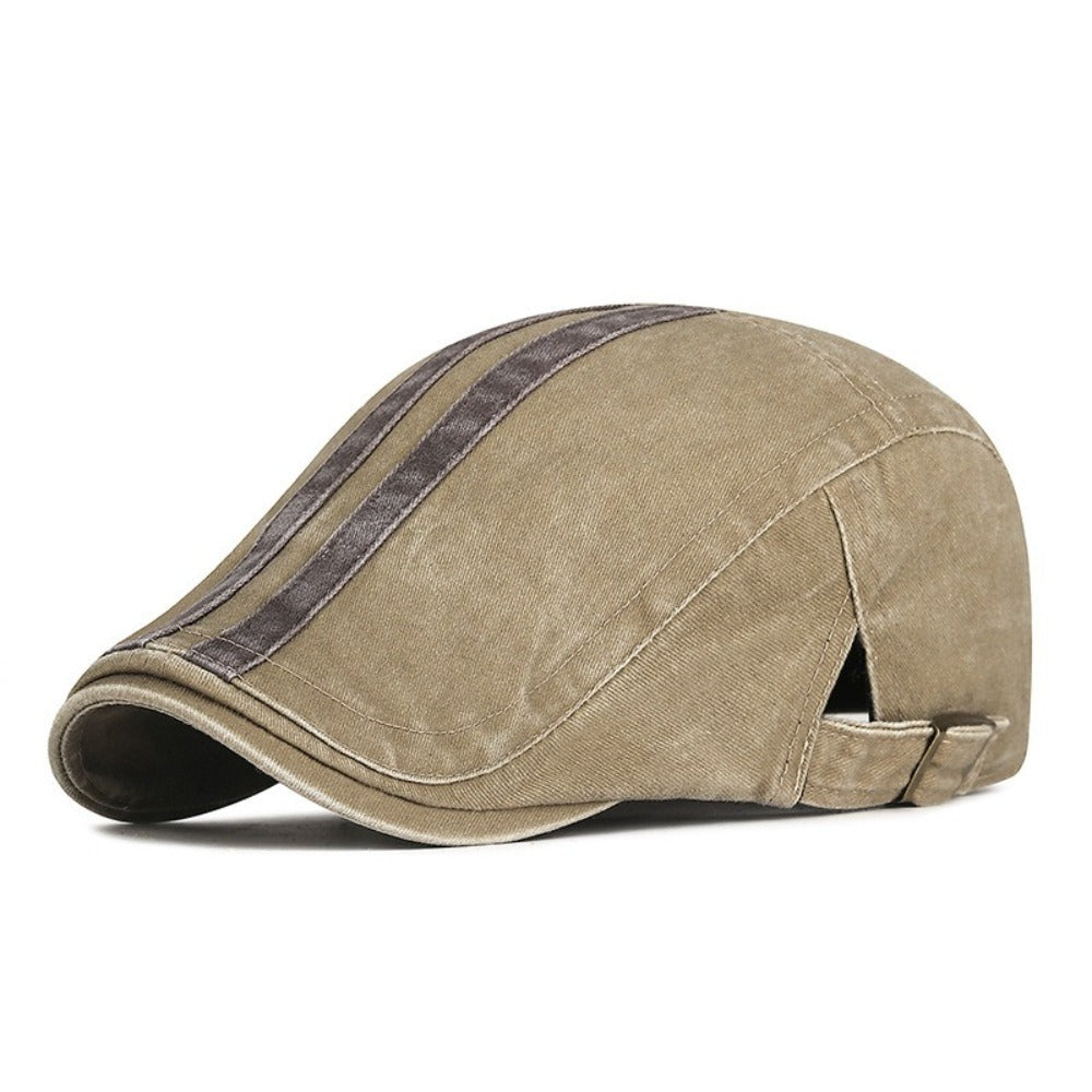 Gorra de Denim con Rayas