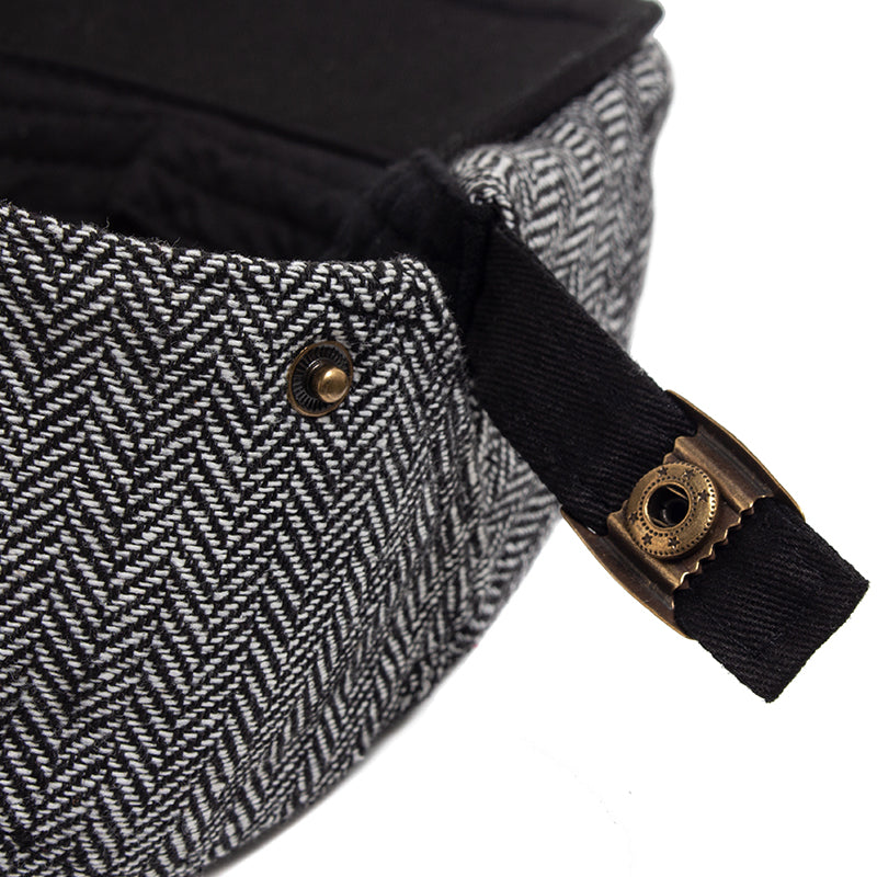 Gorra de Conductor de Lana en Espiga