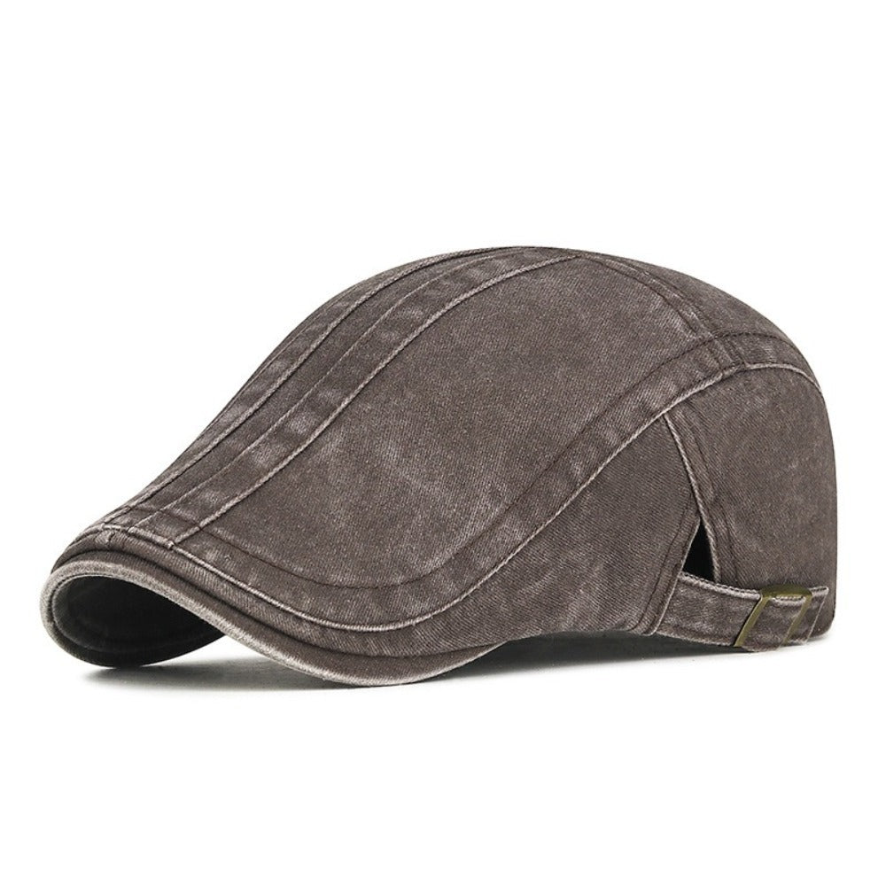 Gorra de Denim con Rayas