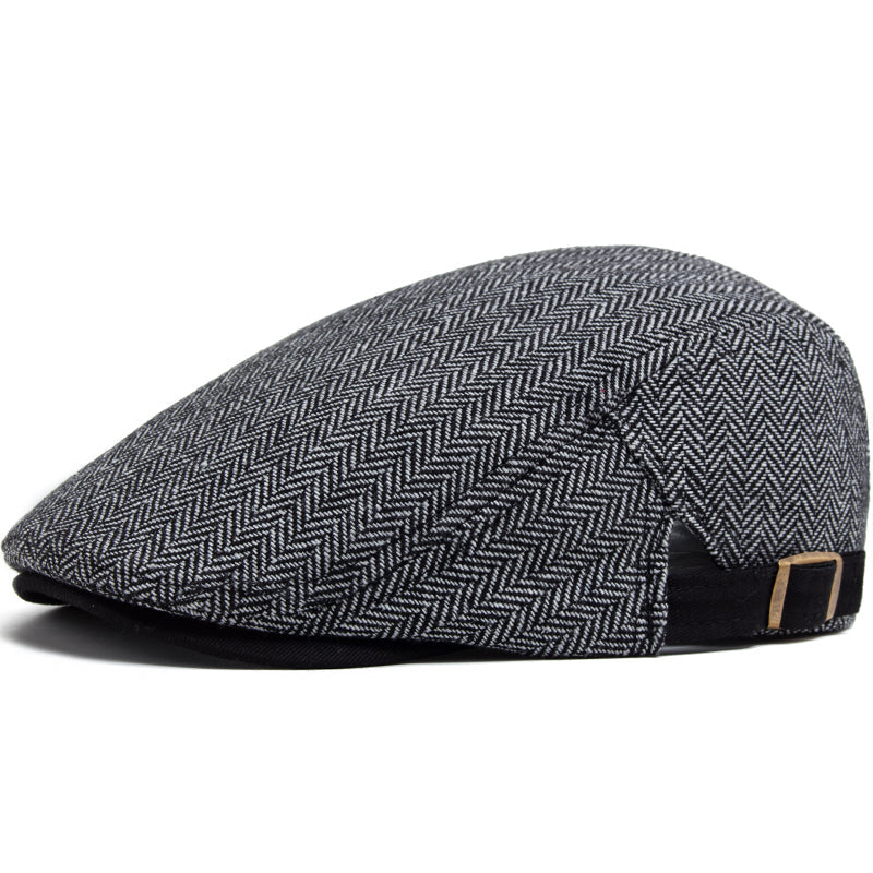 Gorra de Conductor de Lana en Espiga